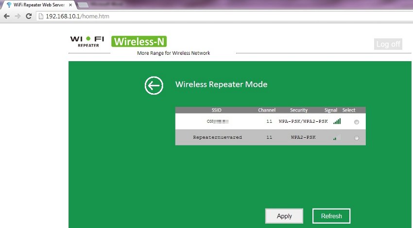 Repetidor de WiFi - repetidor Wi-Fi con WPS